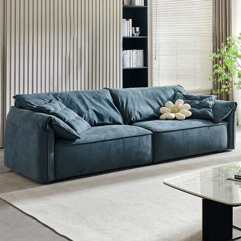 Coussin de canapé modulaire bleu en polyester, Blue