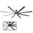 Hydra 8 - Blade Indoor/Outdoor LED Smart Ceiling Fan With Wall Control and Light Kit Included, Works With Alexa and iOS or Android App-32650308-32650312-121976042