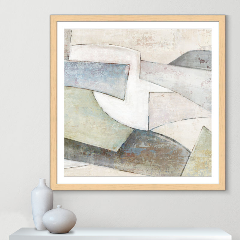 «Verdant C Courants I» par Emma Peal, Imprimé mat, L 42,5 po x H 42,5 po, Naturel