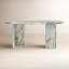 Arian Oval Marble Dining Table-98537493