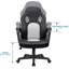 Fauteuil de jeu ergonomique PC et Racing-1481406708