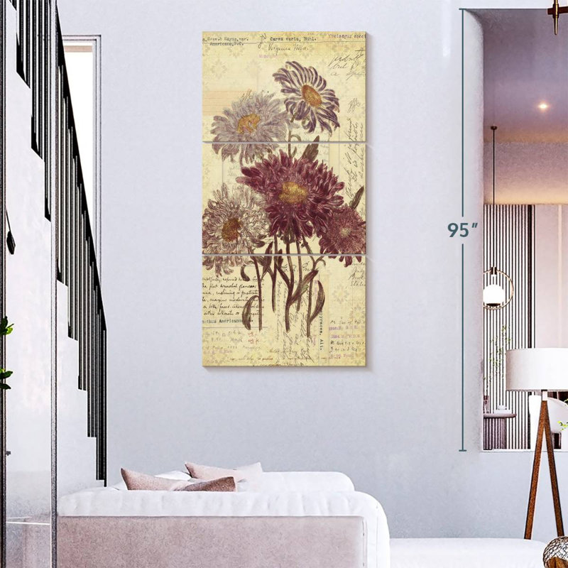 Fleurs classiques, H 75 po x l 36 po