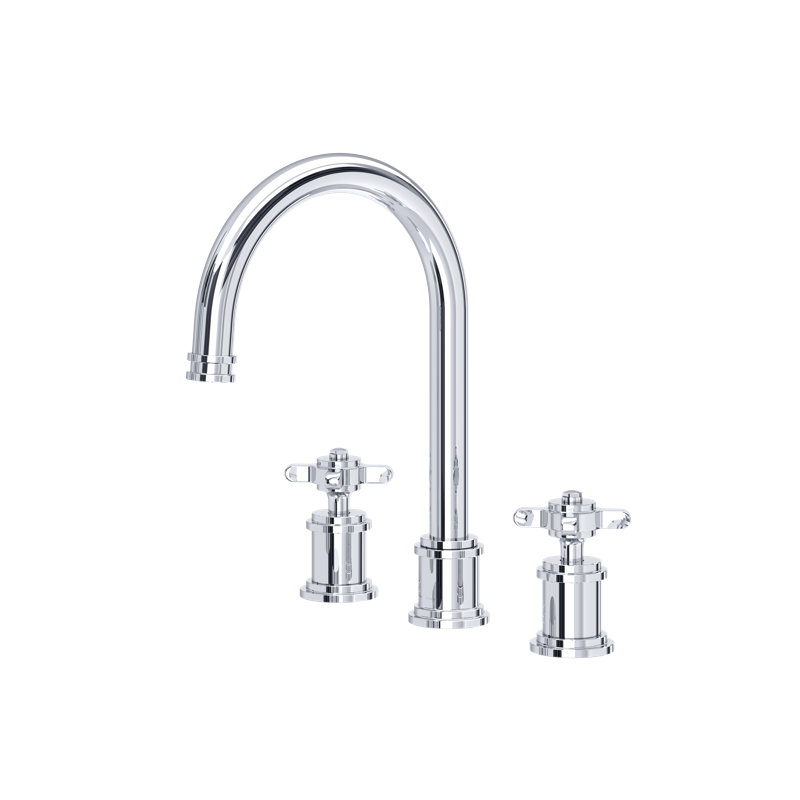 Armstrong Widespread Lavatory Faucet with C-Spout, Polished Chrome