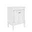 Meuble-lavabo chic 24 po avec lavabo sur le dessus et armoire de rangement à 2 niveaux-46375590-46375584