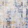 Tapis abstrait bleu / orange Barba