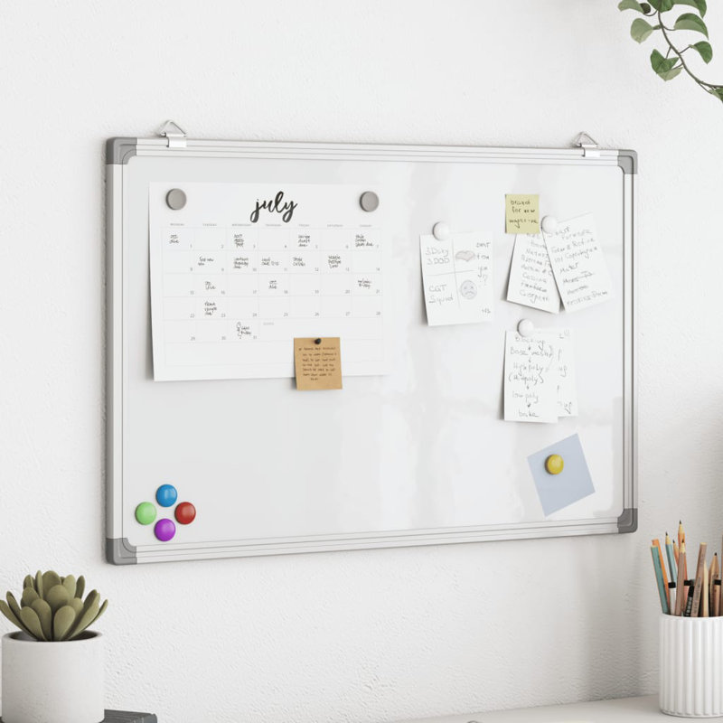  Magnetic Whiteboard 1.7 Cm Aluminium, 40 cm x 30cm x 1.7cm