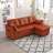 Modular Sectional Sofa L Shaped Modular Couch with Reversible Chaise-888370927