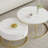 White orange sofa coffee table combination