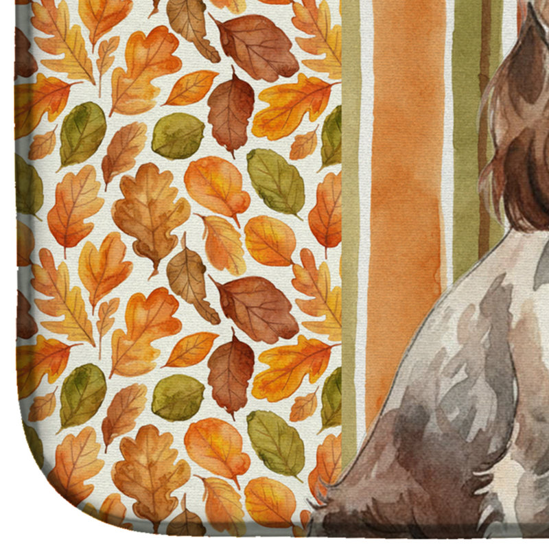 Tapis de séchage d'automne «Grass Roan English Cocker Spaniel Heirloom»
