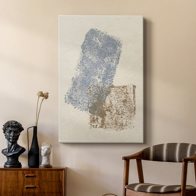 Embellished Scrim I -Custom Wrapped Gallery Cavas, 12" H x 8" W