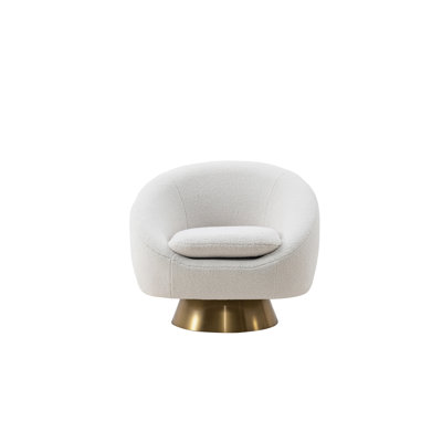 Zean Upholstered Swivel Barrel Chair