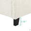 Grand lit plateforme tapissier Boucle