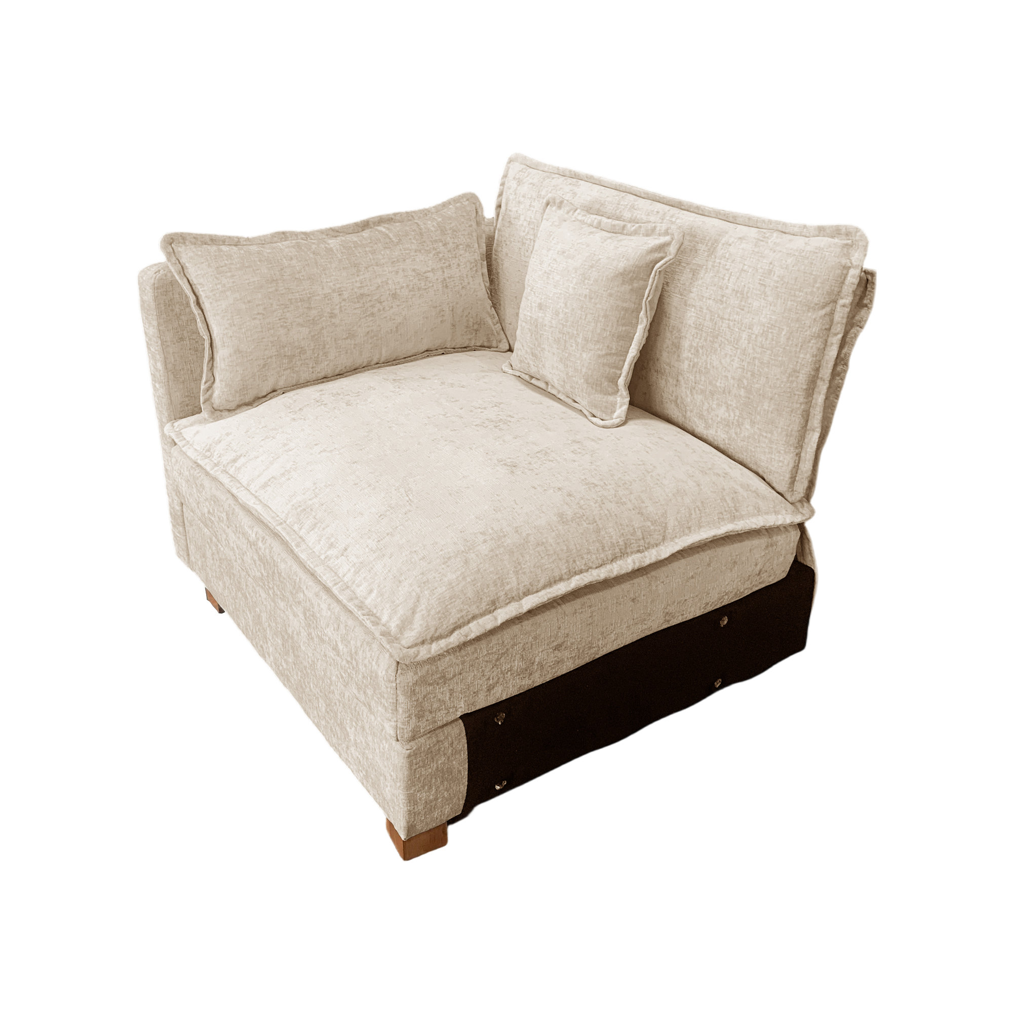 jellci Chenille Upholstered Sofa Armrest Ergonomic Design, Stylish ...