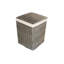 Wicker Lined Laundry Basket-15132822