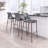 Upholstered Counter Stool with Metal Frame-1678078050