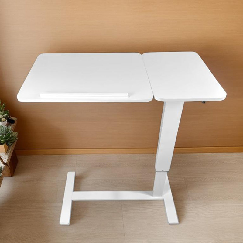 Tables de bout de conception unique, Plateau blanc / base blanche