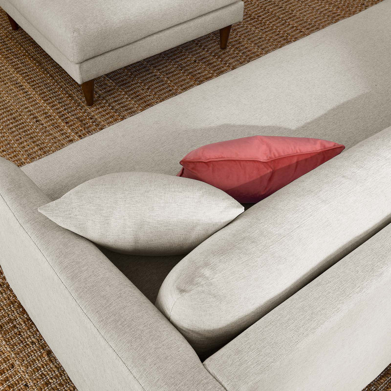 Modway Zoya 84.5'' Sofa, Ivory 100% Polyester