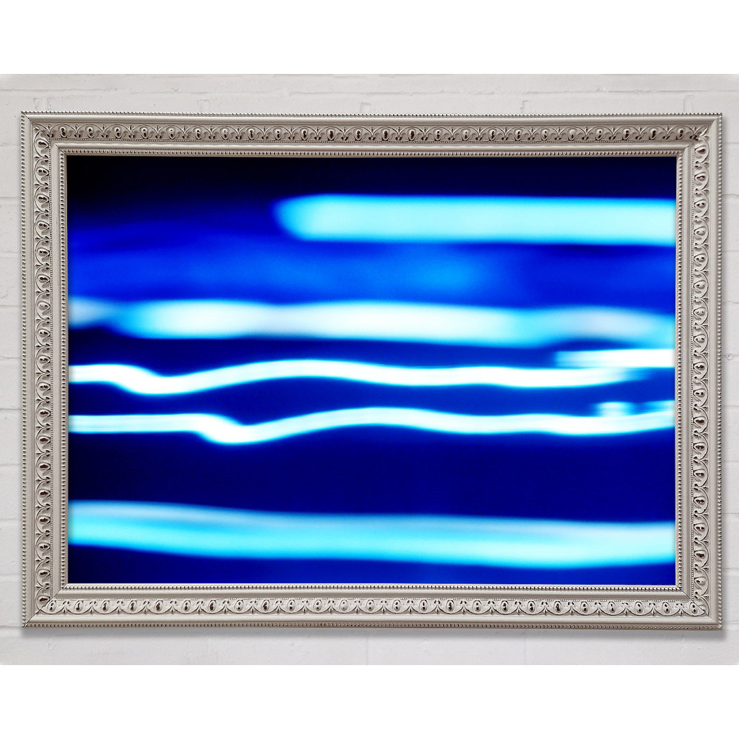 Blue Ripples Of Light - Einzelne Bilderrahmen Kunstdrucke