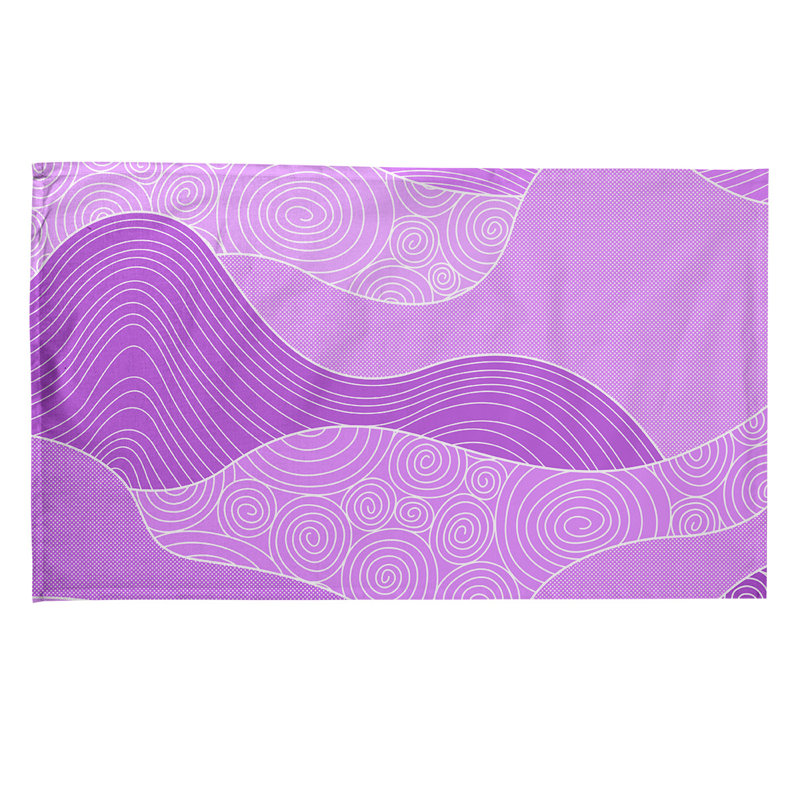 Tea Towel Kitchen Towel, Cotton Twill, Purple/Pink