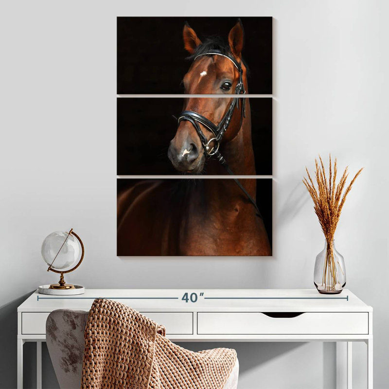 Brampt Bay Horse, 32" H x 20" W