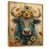 Toile avec cadre flottant or