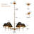 35.4'' Modern Chandelier with Adjustable Chain