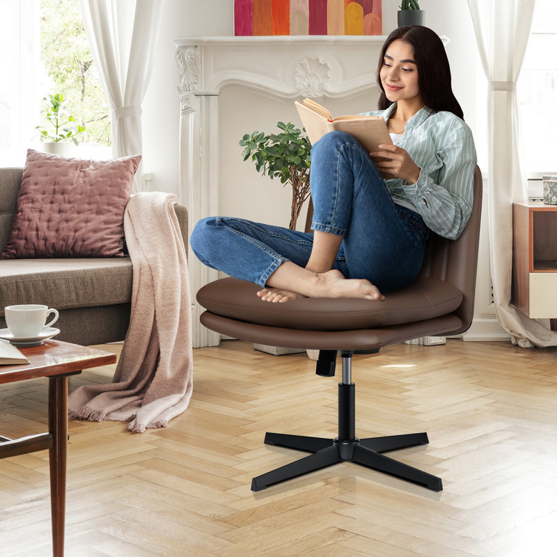 Chaise de bureau Latitude Run® Criss, Brun, Non