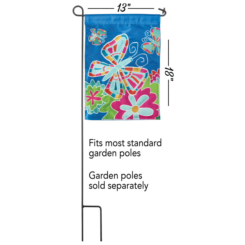 Drapeau de jardin Galli, H 18 po x l 13 po