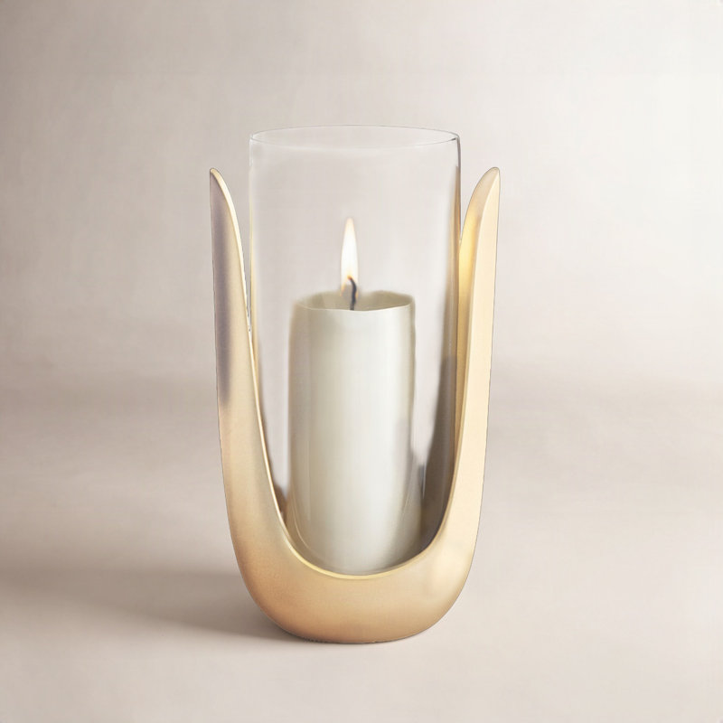 AIDA HURRICANE LARGE, 11" H x 6" W x 6" D, Gold