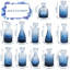 Ensemble de 12 vases en verre Bud-207987494
