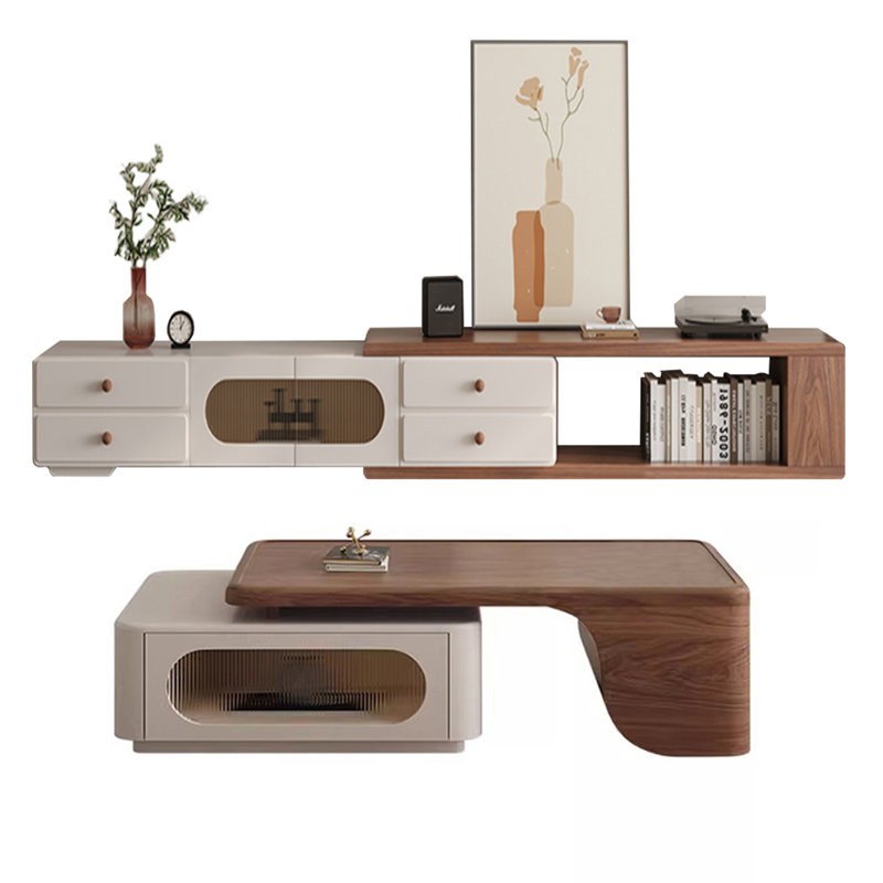 Ensemble de meuble télé et table basse extensible