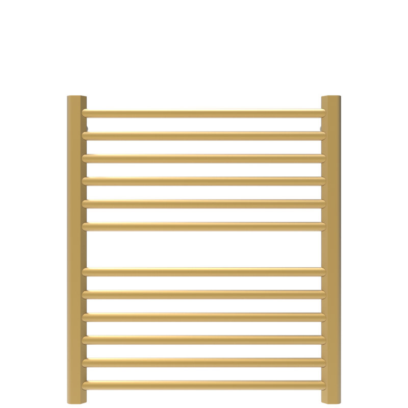 Chauffe-serviettes électrique mural Sirio (contrôleur non inclus), Laiton satiné, H 44,63 po x l 32,75 po x P 4 po