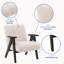 Chaise d'appoint moderne avec fauteuil contemporain en bois massif-243352849