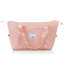 Ensemble de valises 4 pièces, valise durable en ABS avec sac de voyage, ensemble de valises à bagage à roulettes 360 °, rose