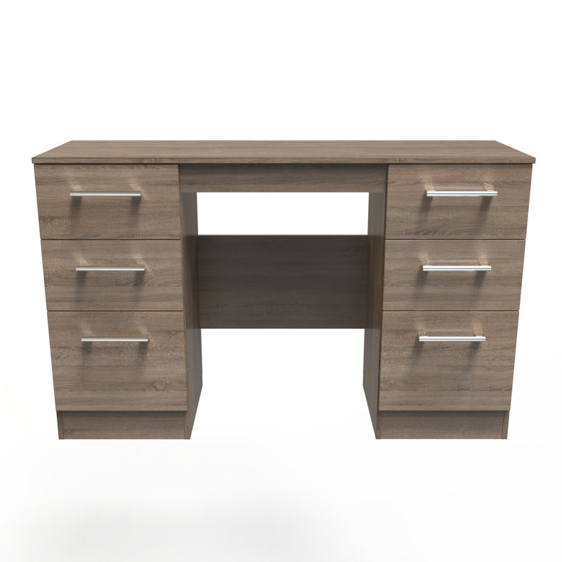 Fully Assembled Ingram Dressing Table, Darkolino Oak