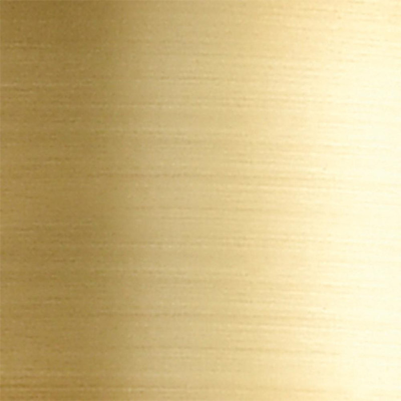 Luminaire suspendu simple 1 lumière, Ampoule DEL 6 watts Vinage, Or satiné, H 2,75 po x l 4,5 po x P 2,5 po