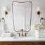 Miroir de salle de bain Contemporary Cadre en acier inoxydable-41474998-40214593