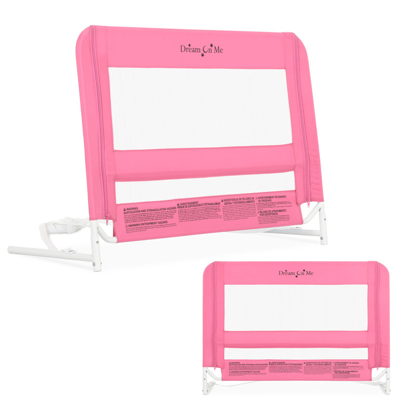 Dream On Me Mesh Security Bed Rail, Pink