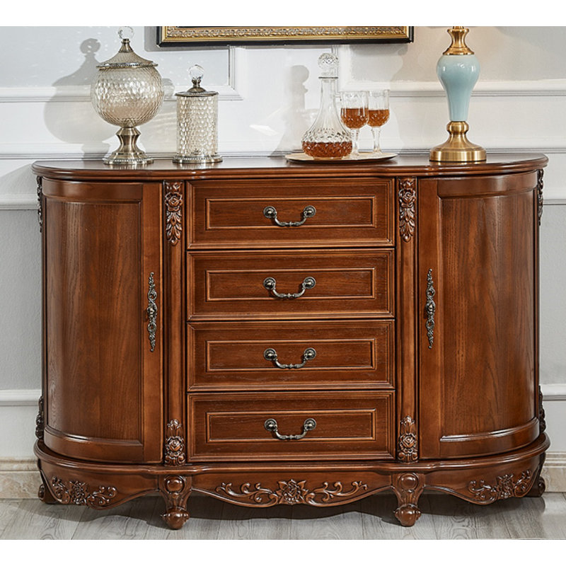 Buffet décoratif en bois massif Audun
