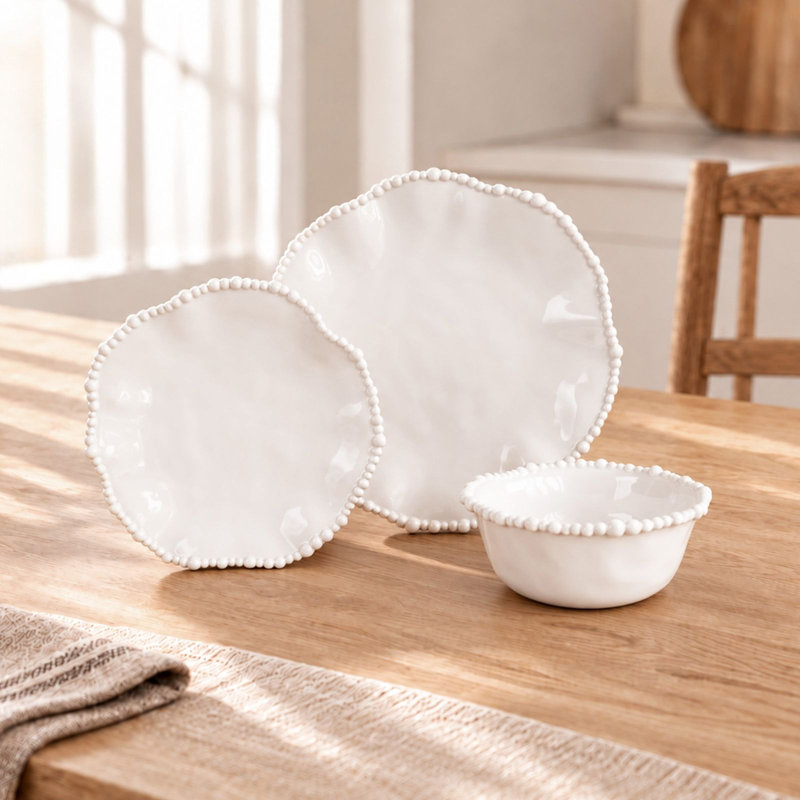 Vida 9'' Melamine Salad Or Dessert Plate , Set of 4