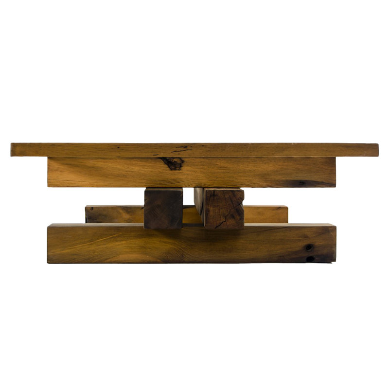 Table basse à tréteaux