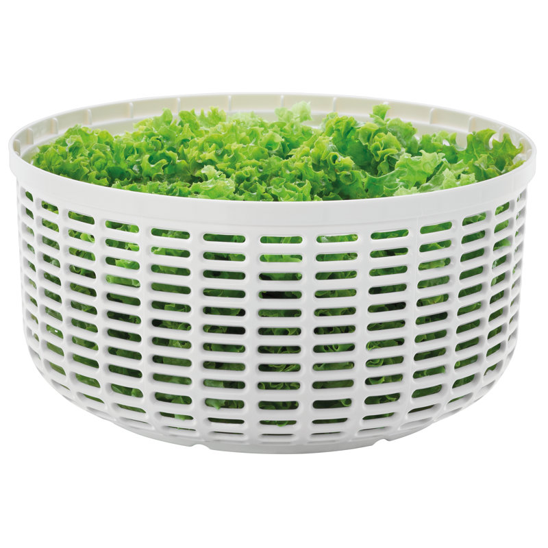 Plastic Salad Spinner, Green