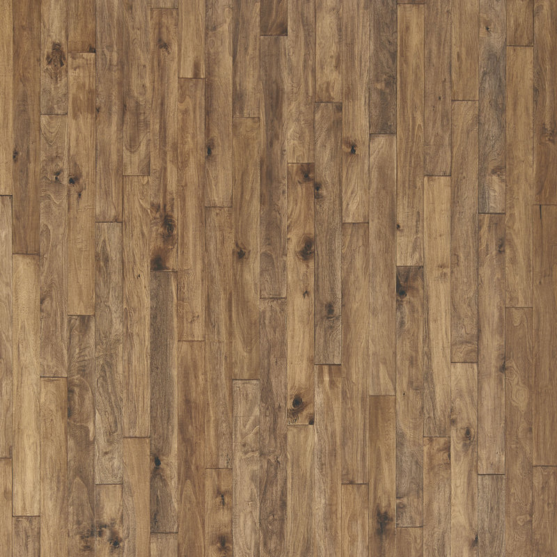 Parquet massif en bois de teck blanc de 5 po Cordova Collection, Automne