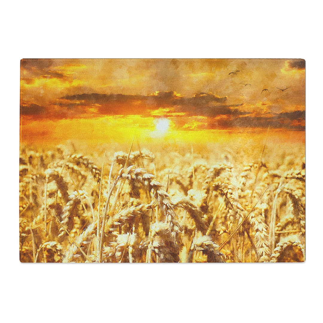 Wheat Field at Sunset Painting Chopping Board
