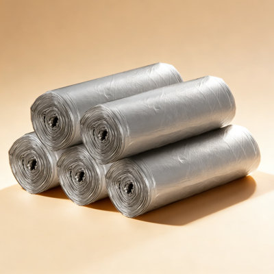 Strong 4 Gallon Small Trash Bags, 5 Rolls 100 Counts, Durable Leakproof Disposable Garbage Bags For Kitchen Office Home Bedroom Bathroom And Waste Bins