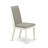 5 Piece Dinette Set Includes a Rectangle Dining Room Table with Butterfly Leaf and 4 Shitake Linen Fabric Upholstered Chairs, Linen White-276032726-276032724-276032746