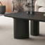 Table basse en panneau de fibres à densité moyenne avec finition en placage de frêne pour le salon, style rustique campagnard