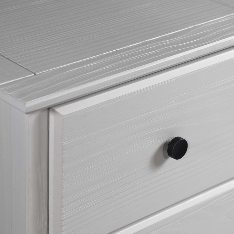 Greenport 20'' W Solid Wood Nightstand, Brushed Walnut