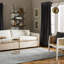 Tapis texturé côtelé à la main Town / Country Luxe Rita - gris / bleu / ivoire-99316459