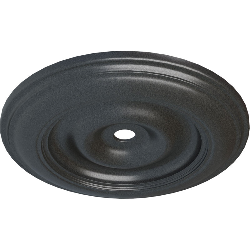 Médaillon de plafond Endurathane Classic, DO 44 1/2 po x P 4 po x P 4 po (convient aux auvents jusqu'à 8 1/4 po), Étain